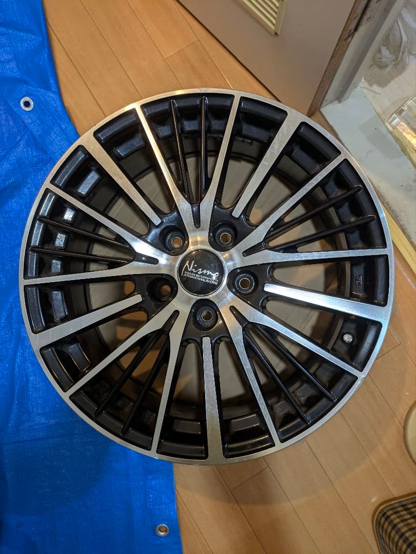 17インチ ホイール 4本ブラックポリッシュ 断捨離中⇒値下げしました