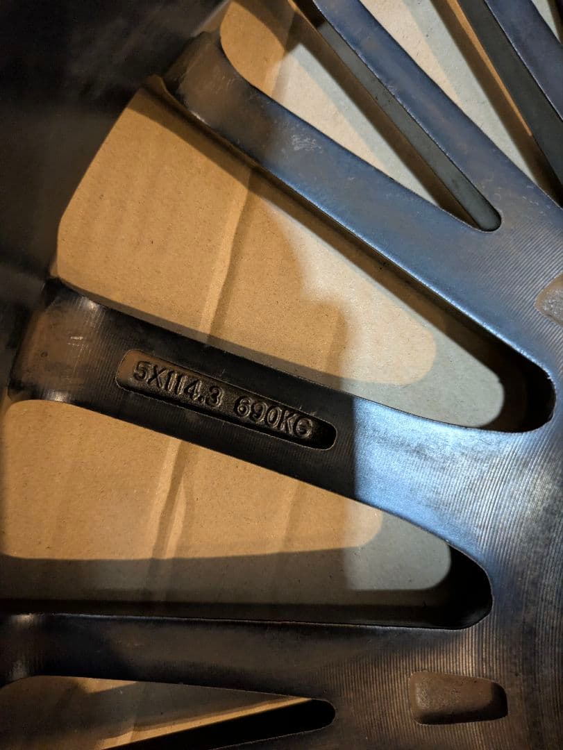 17インチ ホイール 4本ブラックポリッシュ 断捨離中⇒値下げしました