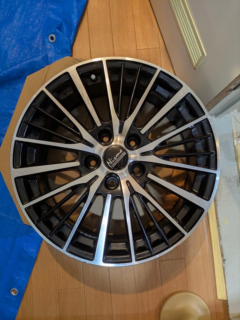 17インチ ホイール 4本ブラックポリッシュ 断捨離中⇒値下げしました