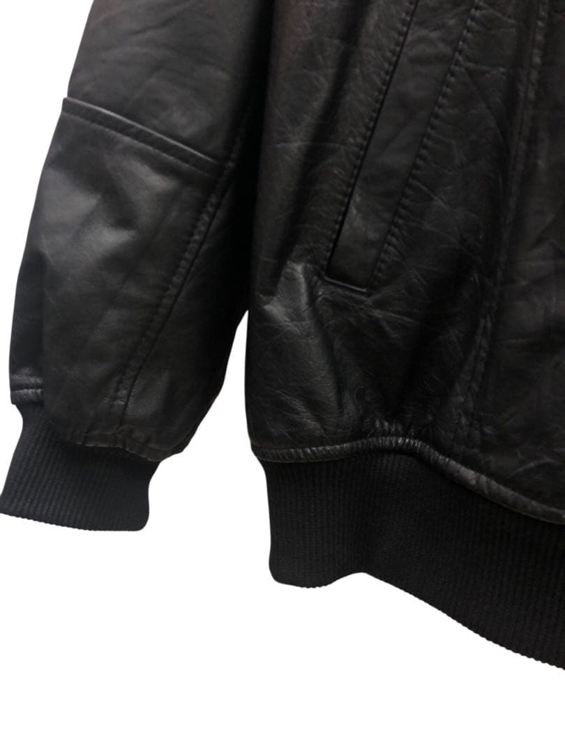 ジャケット・アウター YOUSED REMAKE LEATHER STADIUM JUMPER