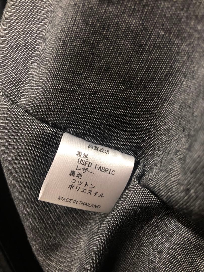 ジャケット・アウター YOUSED REMAKE LEATHER STADIUM JUMPER