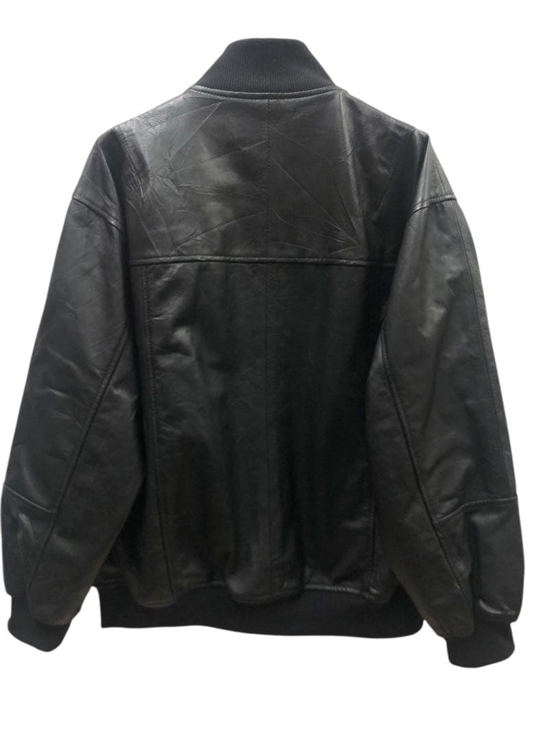 ジャケット・アウター YOUSED REMAKE LEATHER STADIUM JUMPER