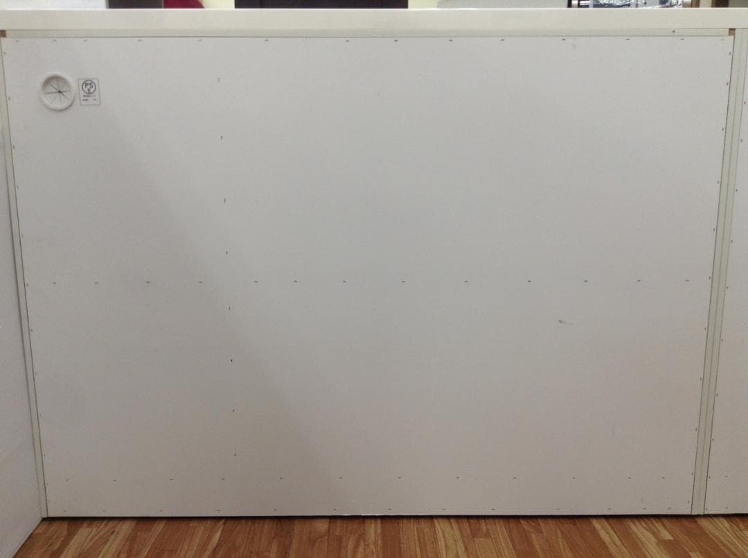 ニトリキッチンカウンター(レジューム 150QL-R WH) 清掃済み