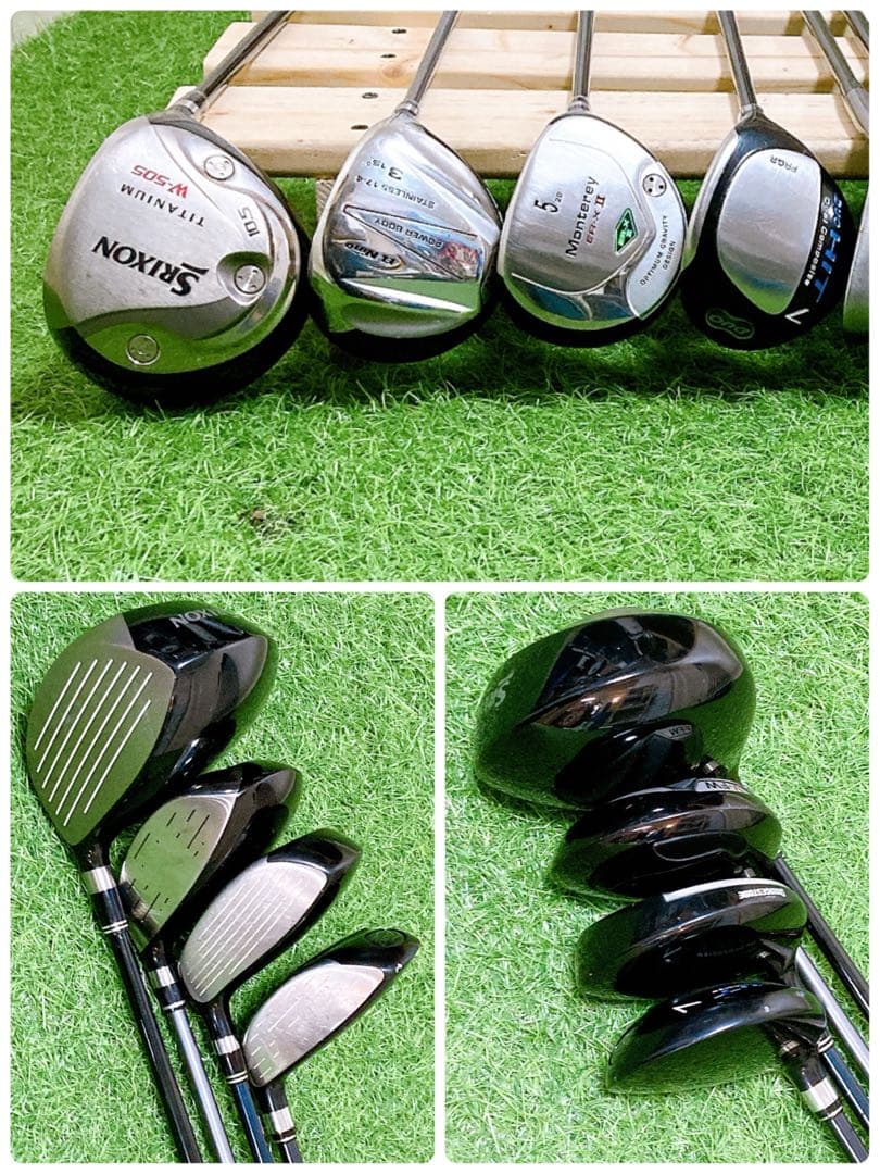 H7 スリクソン　初心者オススメ　ゴルフ　クラブセット　メンズ　15本