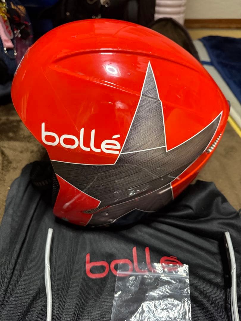 スキー　ヘルメット　58cmボレー SAJ FIS対応　チンガード　アルペン