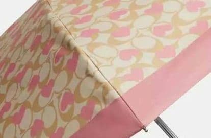 COACH兼用傘UVカット ミニ アンブレラ・シグネチャー ハート プリント