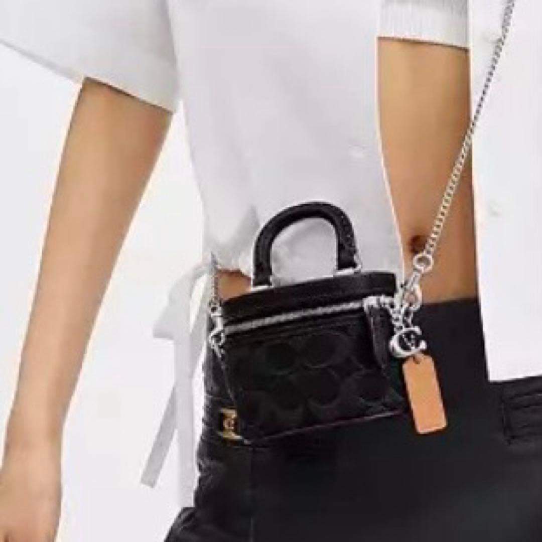 可愛いすぎ☆超美品☆COACH ☆バニティ☆ショルダー☆デニム☆ミニミニ☆