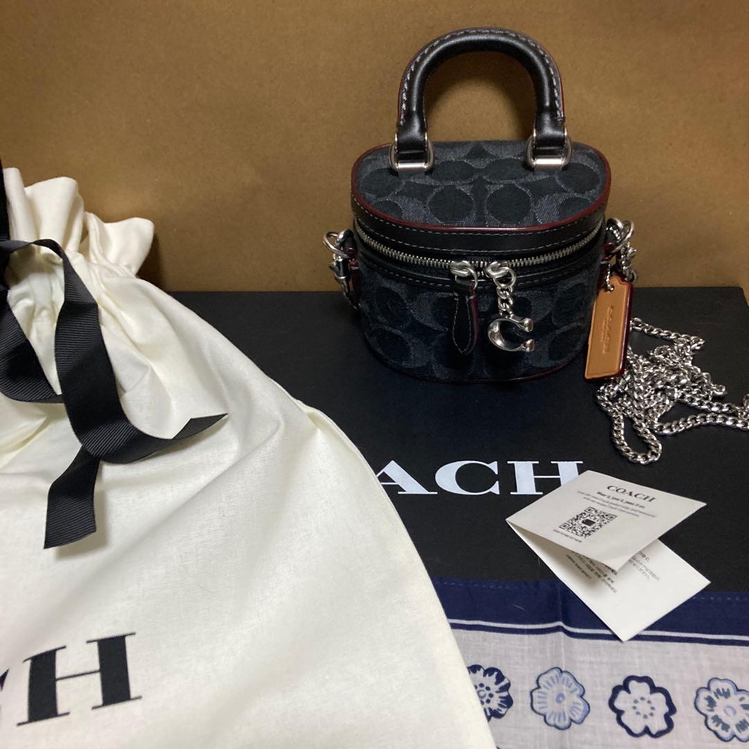 可愛いすぎ☆超美品☆COACH ☆バニティ☆ショルダー☆デニム☆ミニミニ☆