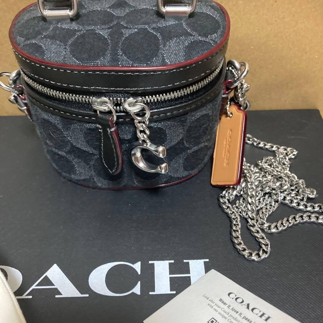 可愛いすぎ☆超美品☆COACH ☆バニティ☆ショルダー☆デニム☆ミニミニ☆