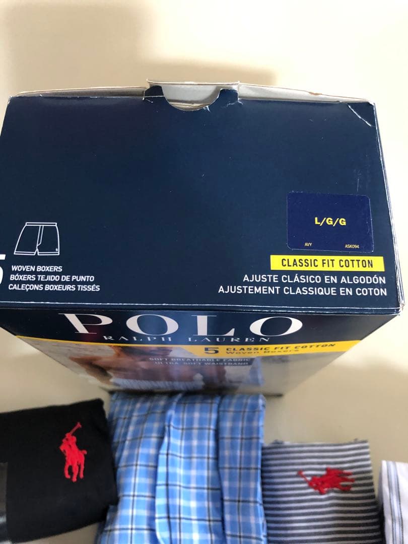 POLO RALPH LAUREN ラルフローレン　トランクス Ｌサイズ５枚