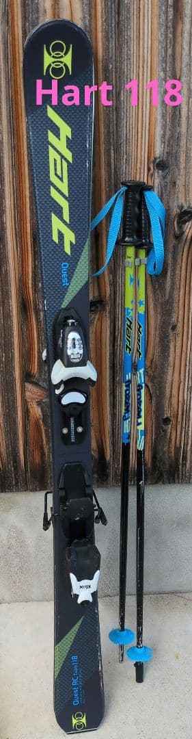 Hart スキー板 子供 118cm・ストック　セット