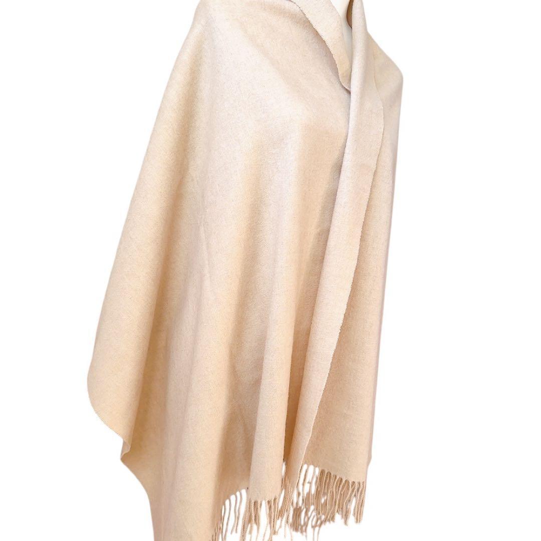 【美品】ジョンストンズ オブ エルガン 大判 ストール カシミア 100%