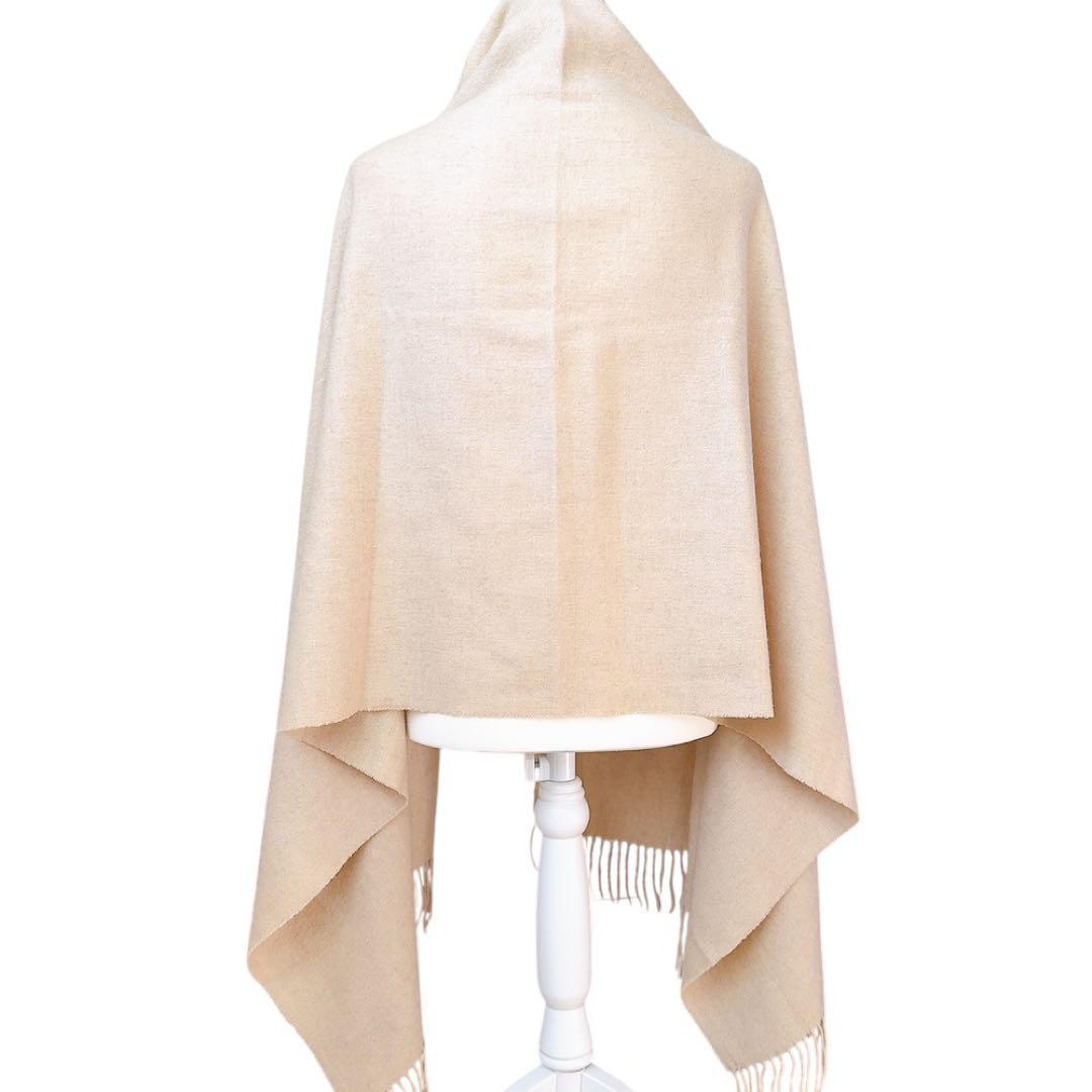 【美品】ジョンストンズ オブ エルガン 大判 ストール カシミア 100%