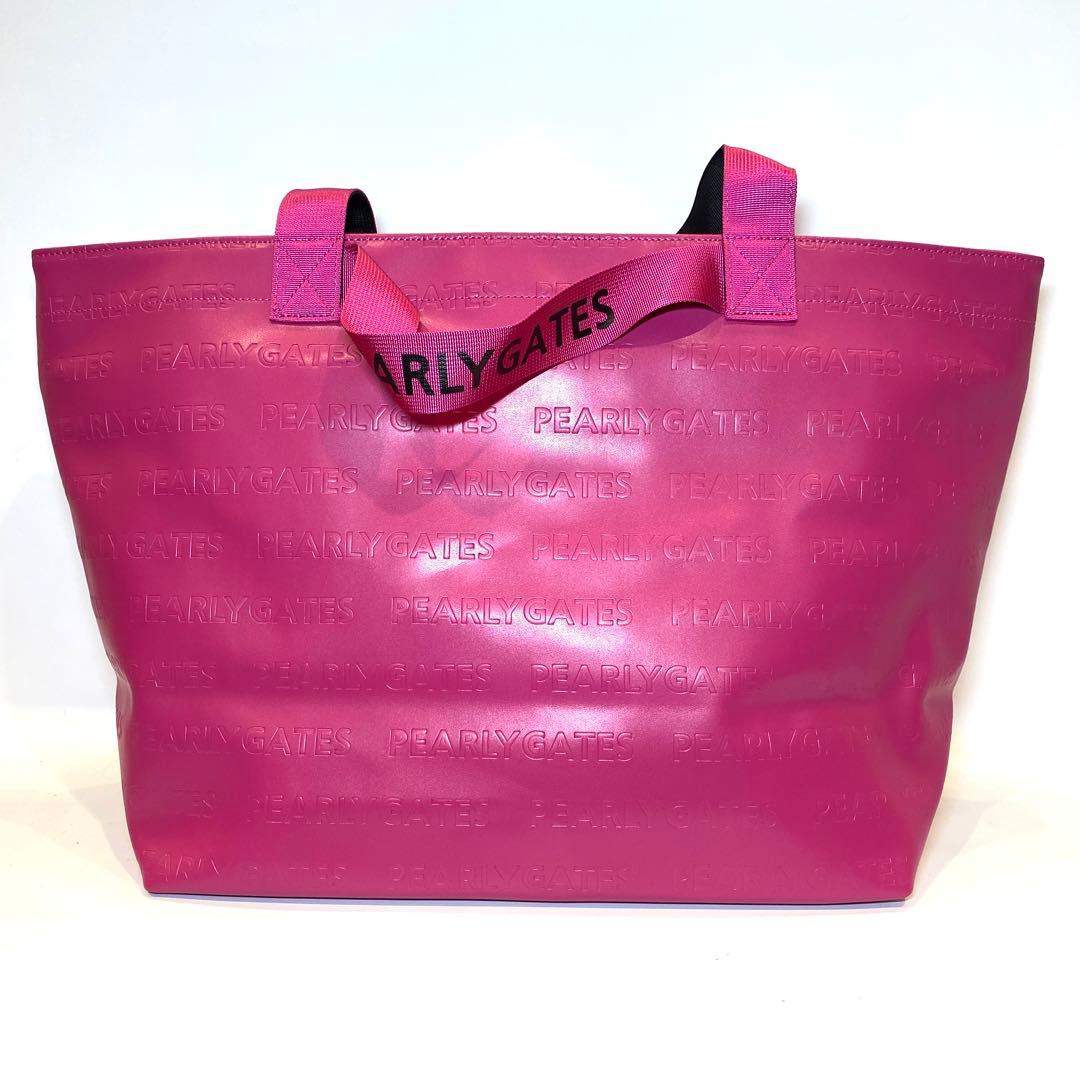 【未使用】PEARLY GATES サークルロゴロッカーバッグ ピンク