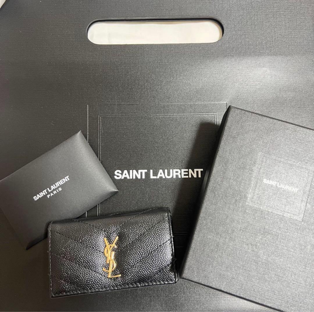 11/19限りセール✨サンローラン YSL キーケース ブラック カサンドラロゴ