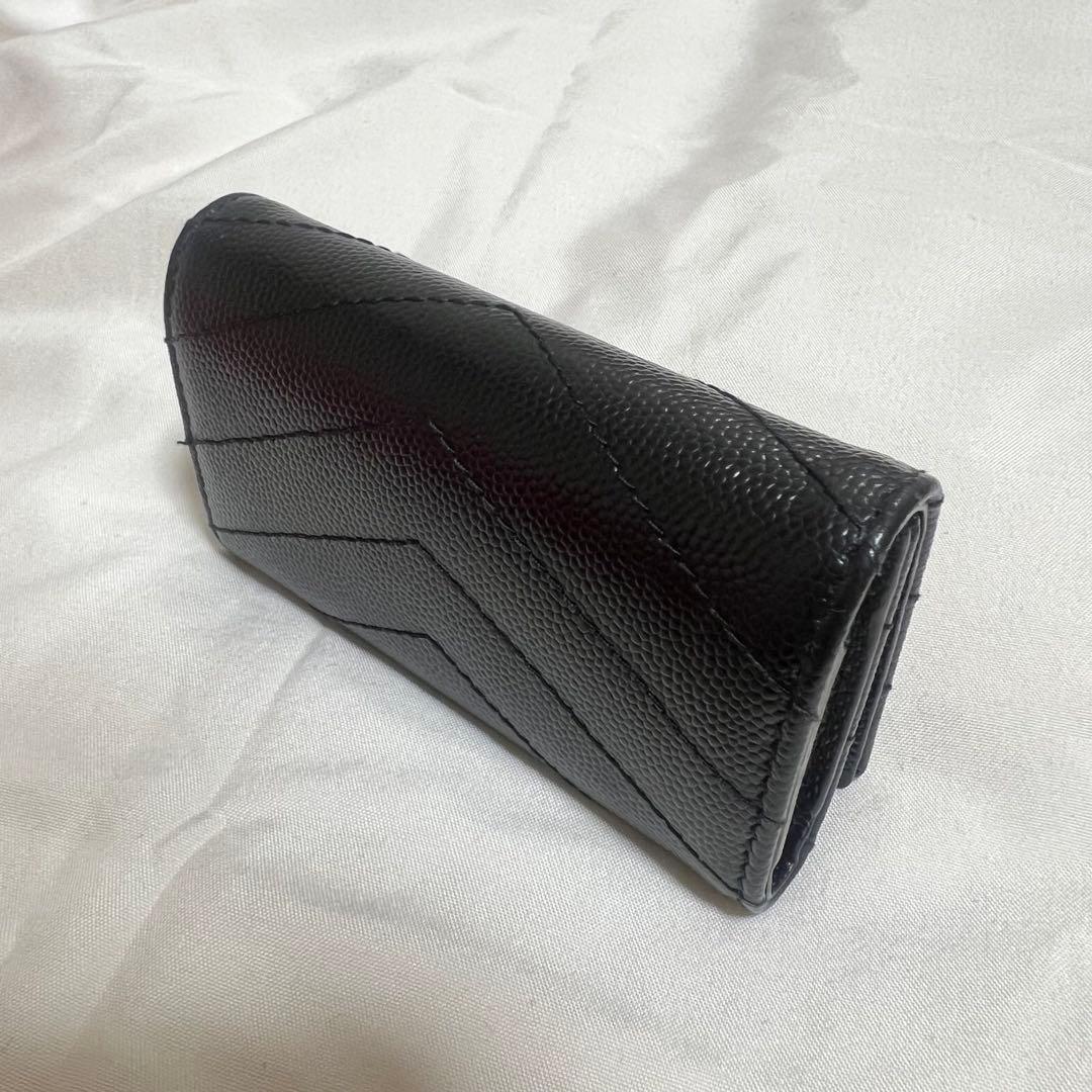 11/19限りセール✨サンローラン YSL キーケース ブラック カサンドラロゴ