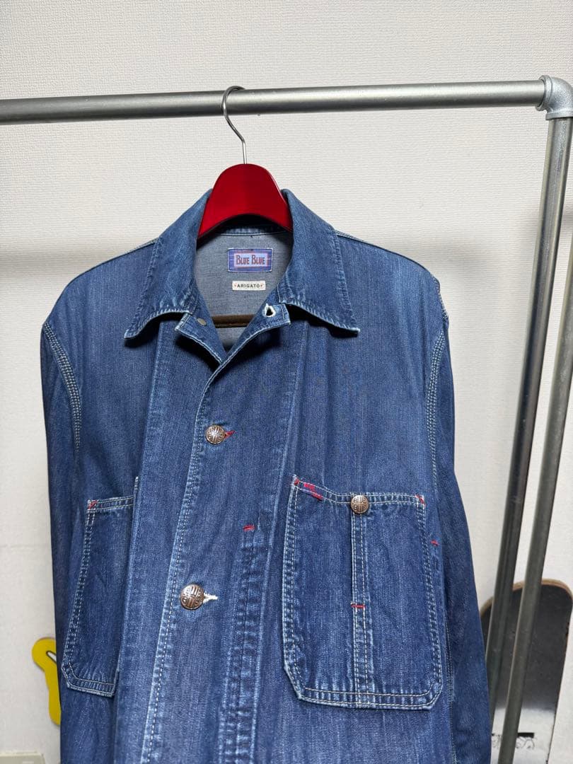 BLUE BLUE ブルーブルー　カバーオール　デニム　サイズ３　HRM