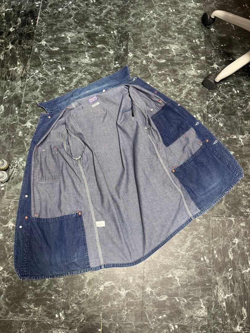 BLUE BLUE ブルーブルー　カバーオール　デニム　サイズ３　HRM