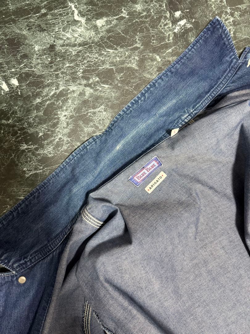 BLUE BLUE ブルーブルー　カバーオール　デニム　サイズ３　HRM