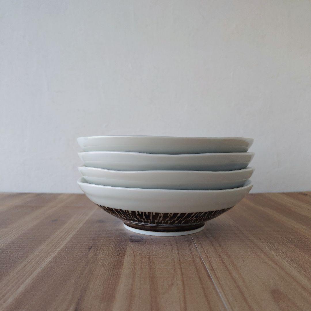 とびかんな浅鉢 茶４枚・小花ボウル８個