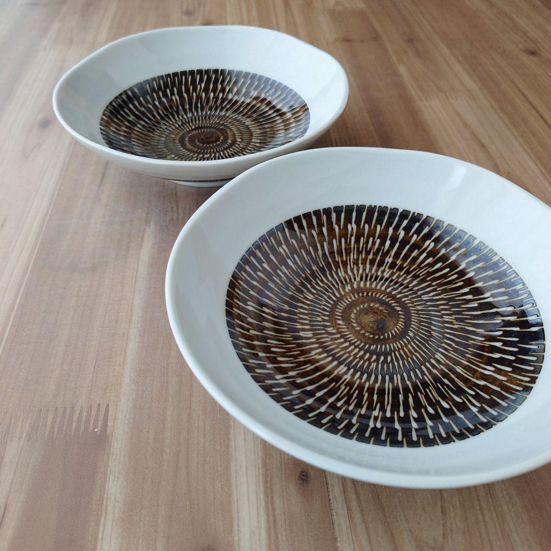 とびかんな浅鉢 茶４枚・小花ボウル８個