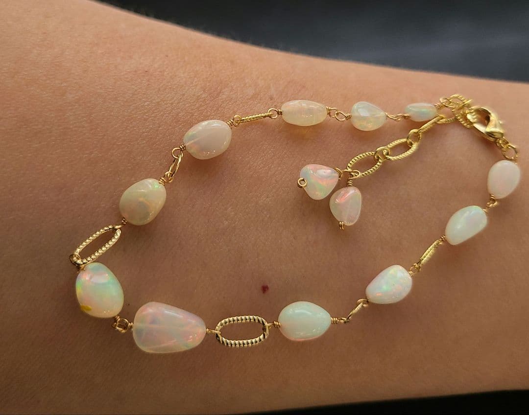 【0726】おまとめ3点 ブレスレット プレシャスオパール※超高品質