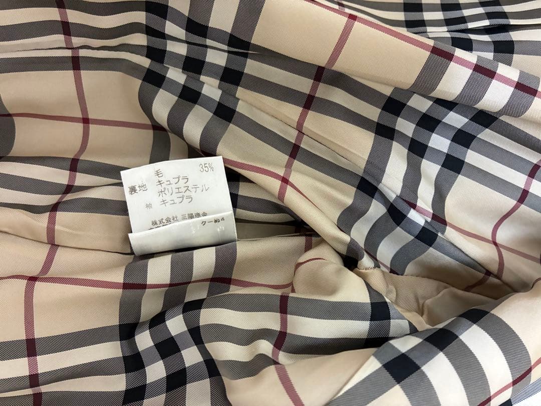 BURBERRY ベージュ ダブルブレストコート