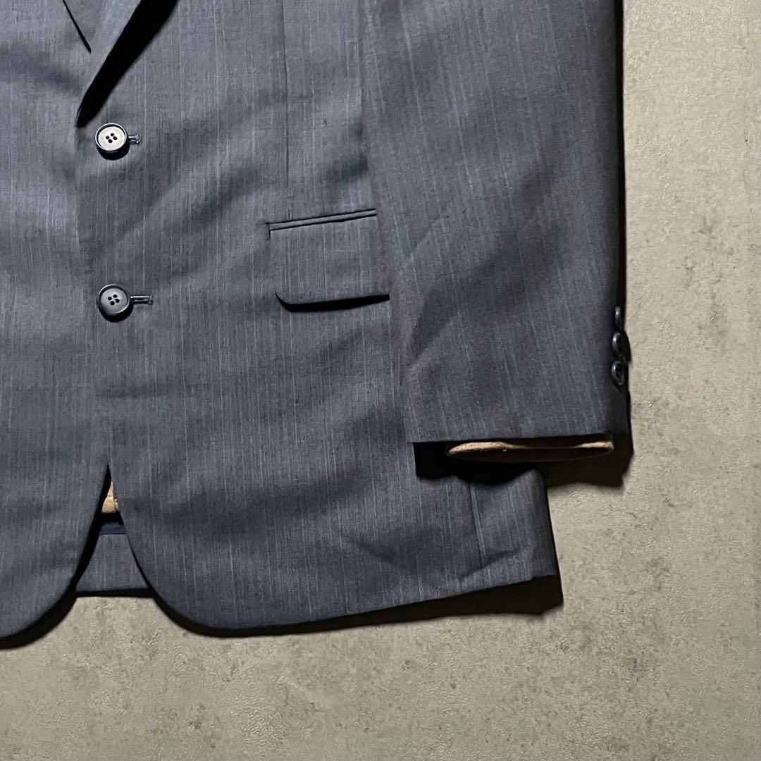 特注【vintage】セットアップ シングルスーツ カジュアル　くすみブルー