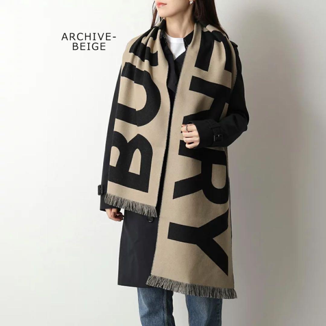 BURBERRY バーバリー ロゴ マフラー ストール