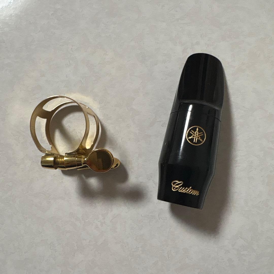 YAMAHA ソプラノサックス マウスピース custom 4cm＆リガチャー