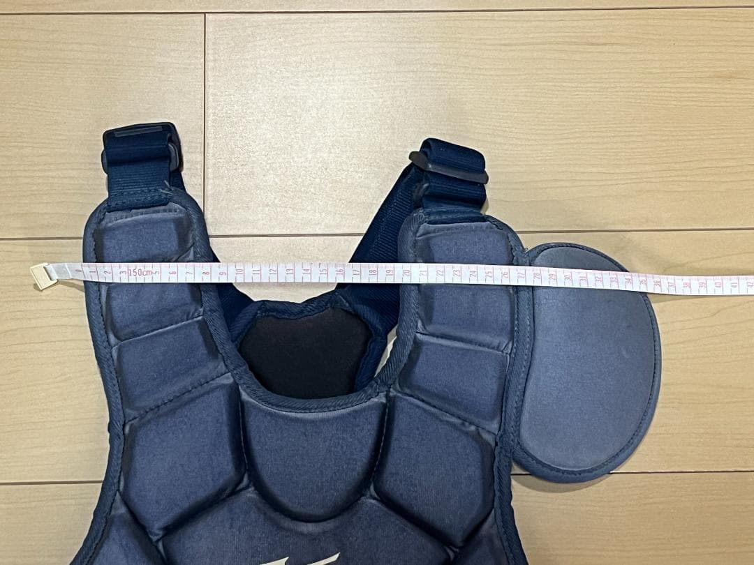 野球 ミズノ キャッチャー防具 プロテクター レガース ネイビー 少年低学年向け