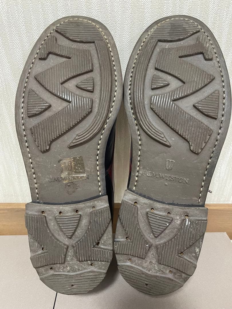 JM WESTON GOLF2トーンカラーレースアップシューズ6E 26