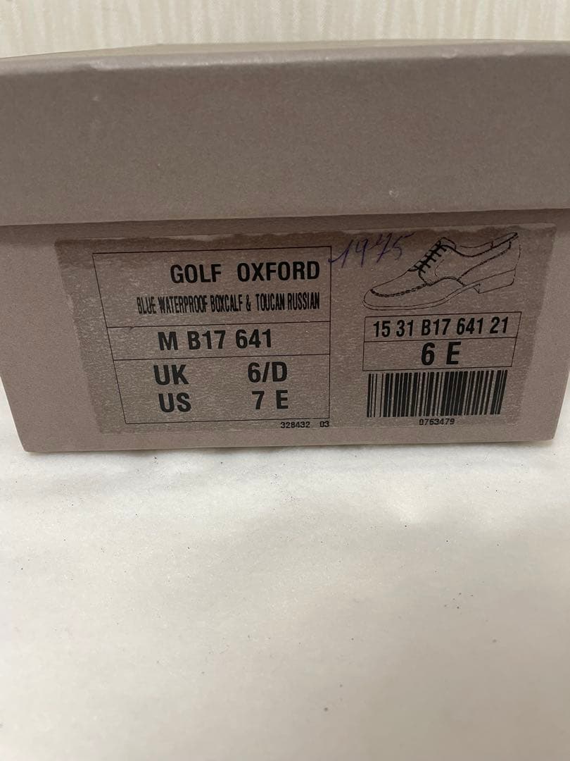 JM WESTON GOLF2トーンカラーレースアップシューズ6E 26