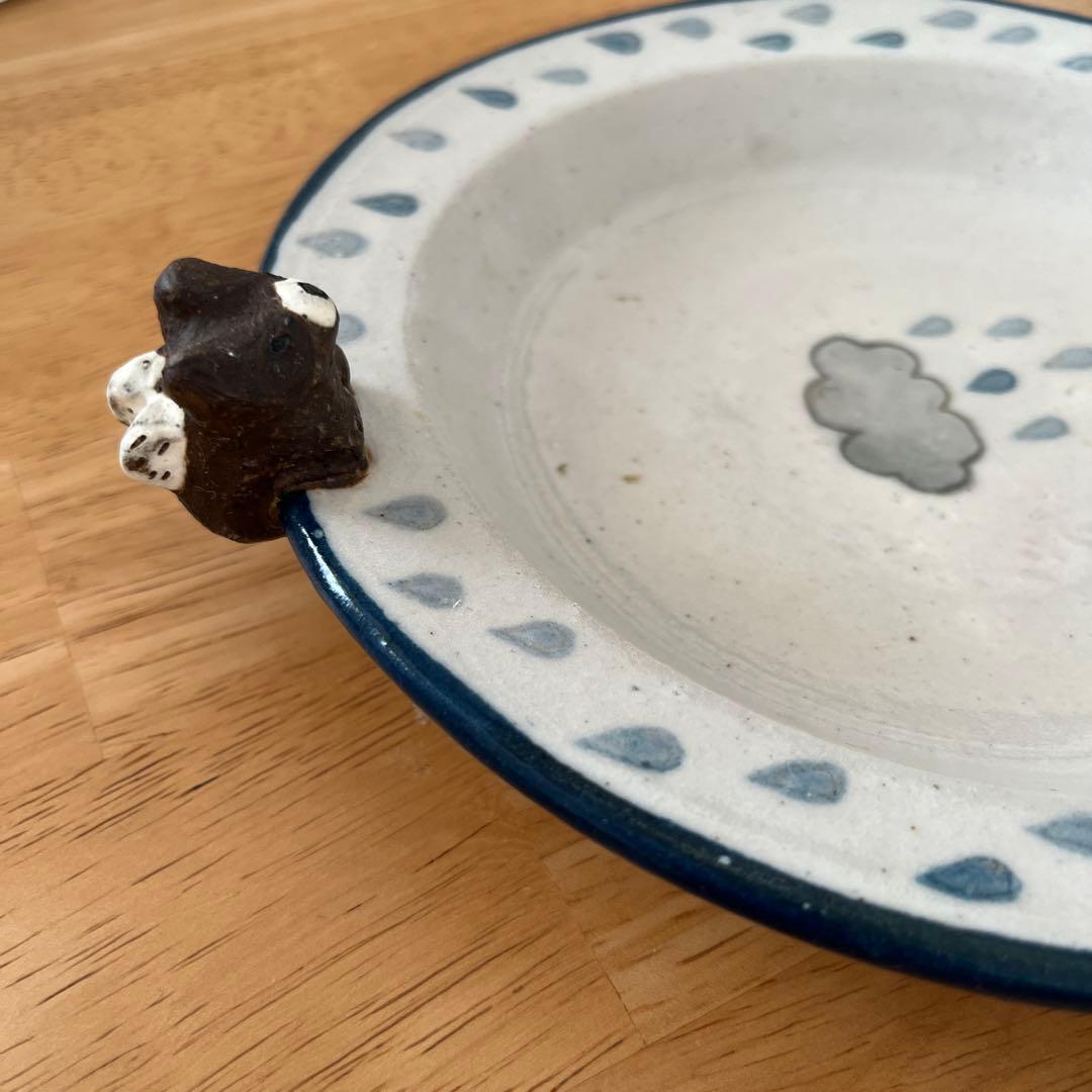 橋口敦穂　陶器　作家もの　リムプレート　お皿