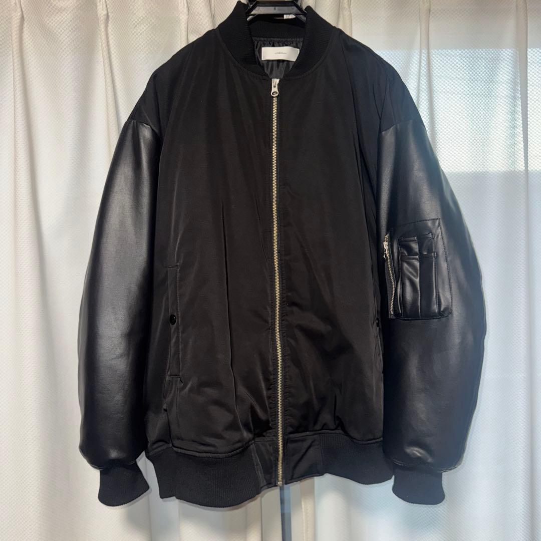 ADRER プレミアムMA-1ダウンジャケット レザー