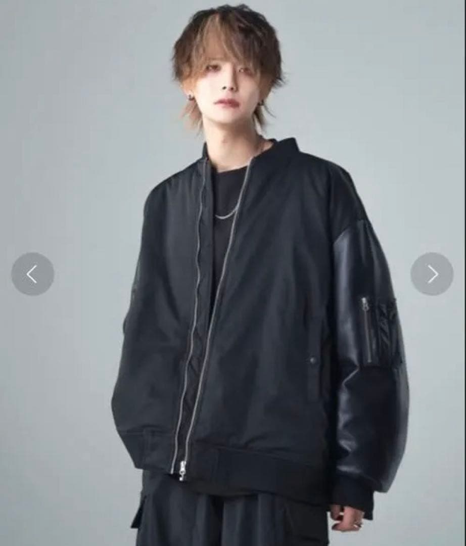 ADRER プレミアムMA-1ダウンジャケット レザー