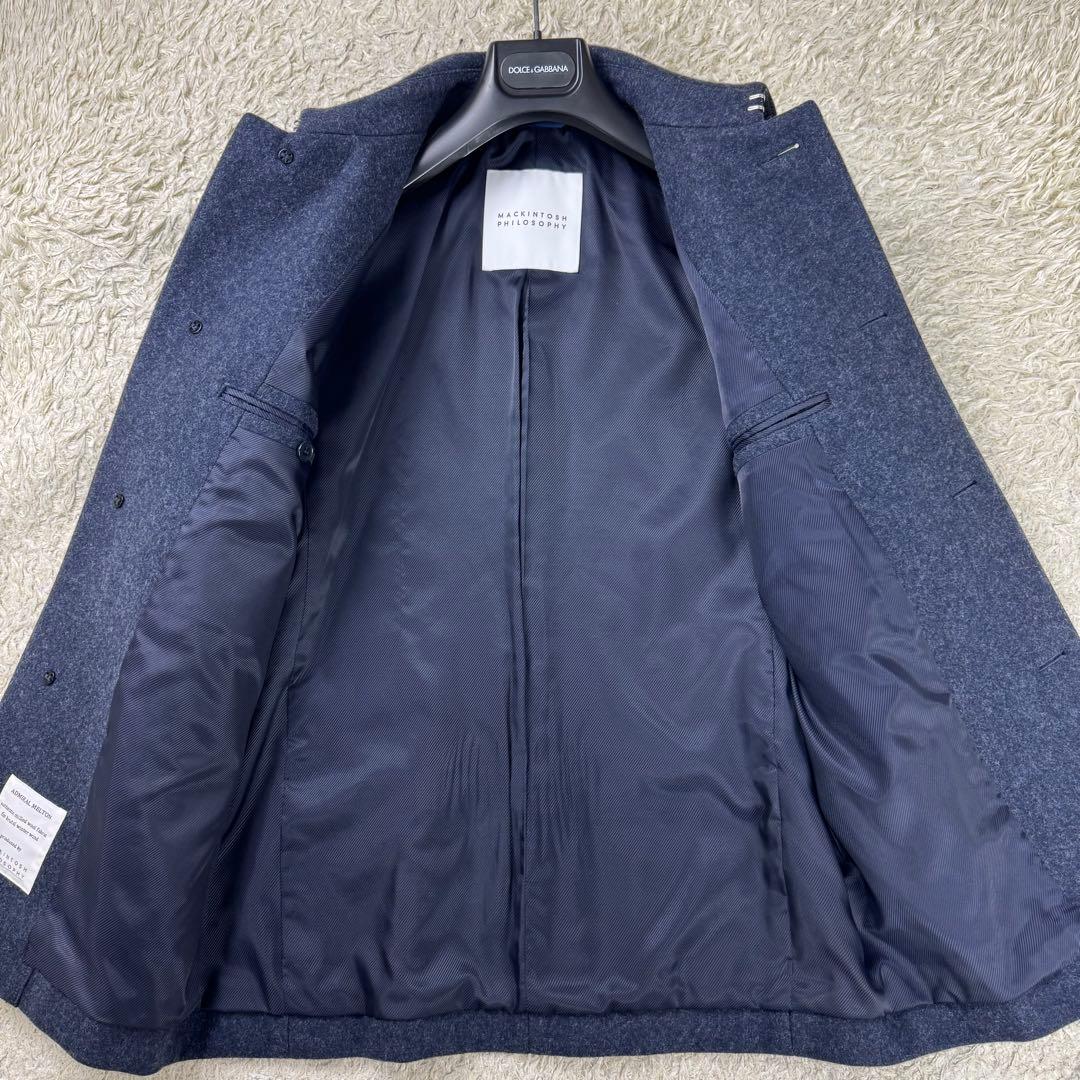 未使用級★マッキントッシュフィロソフィー メルトンコート ネイビー 36