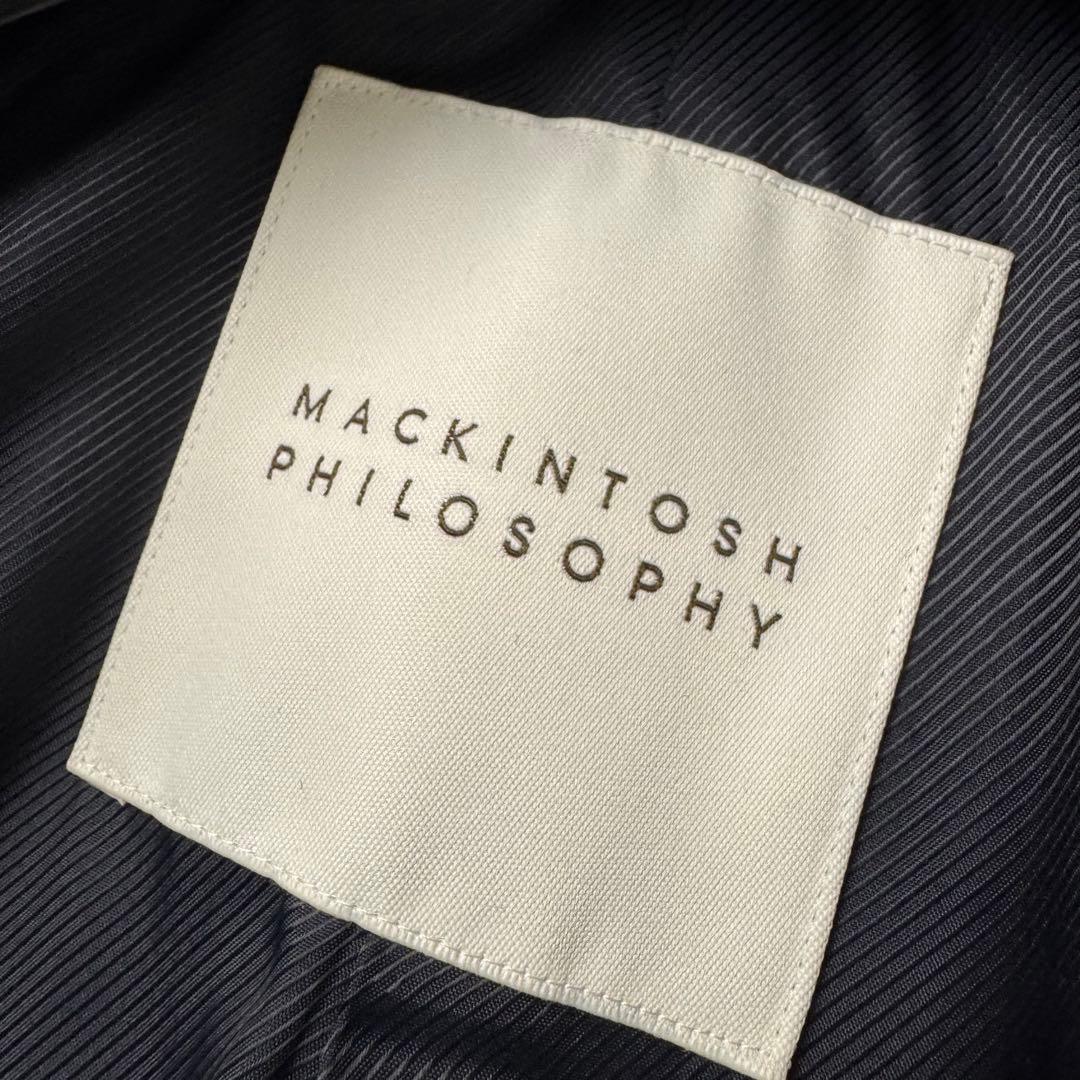 未使用級★マッキントッシュフィロソフィー メルトンコート ネイビー 36