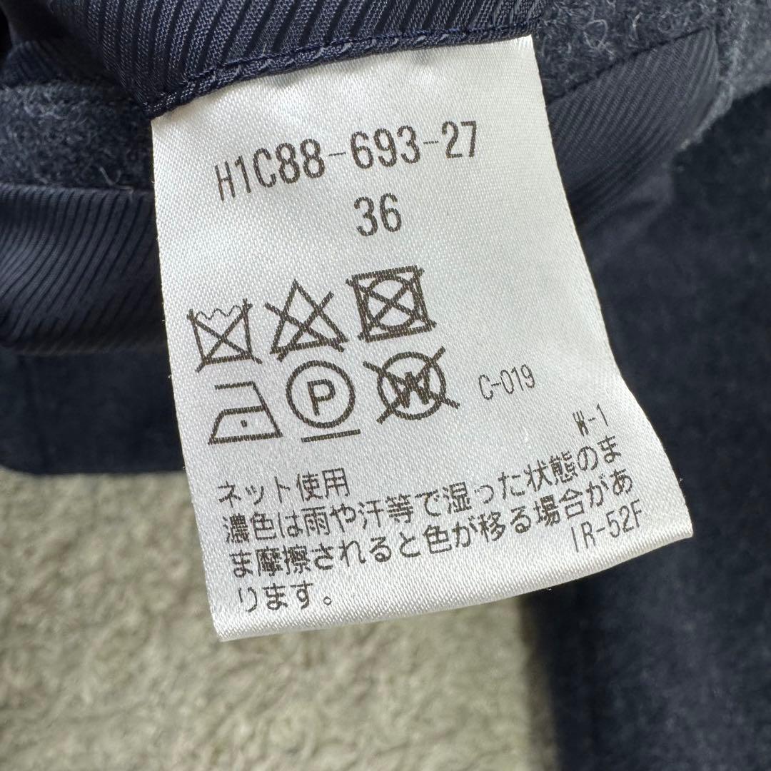 未使用級★マッキントッシュフィロソフィー メルトンコート ネイビー 36