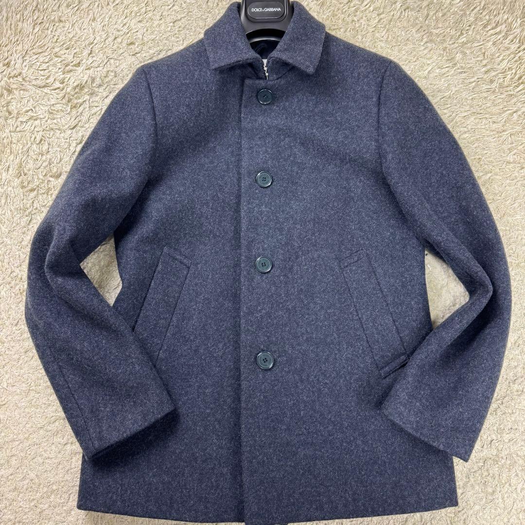 未使用級★マッキントッシュフィロソフィー メルトンコート ネイビー 36