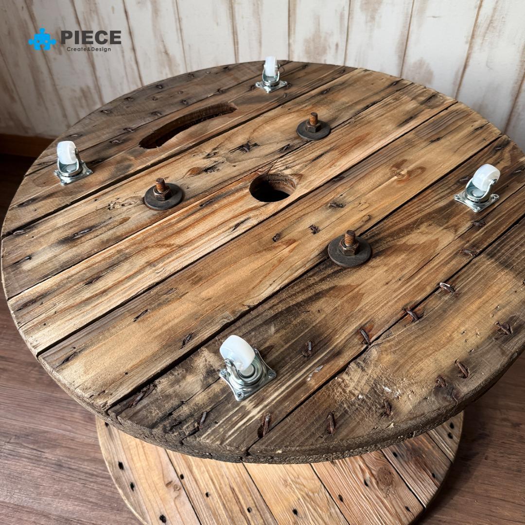 テーブル インダストリアル 家具 ケーブル 電線ドラム アメリカン NY05