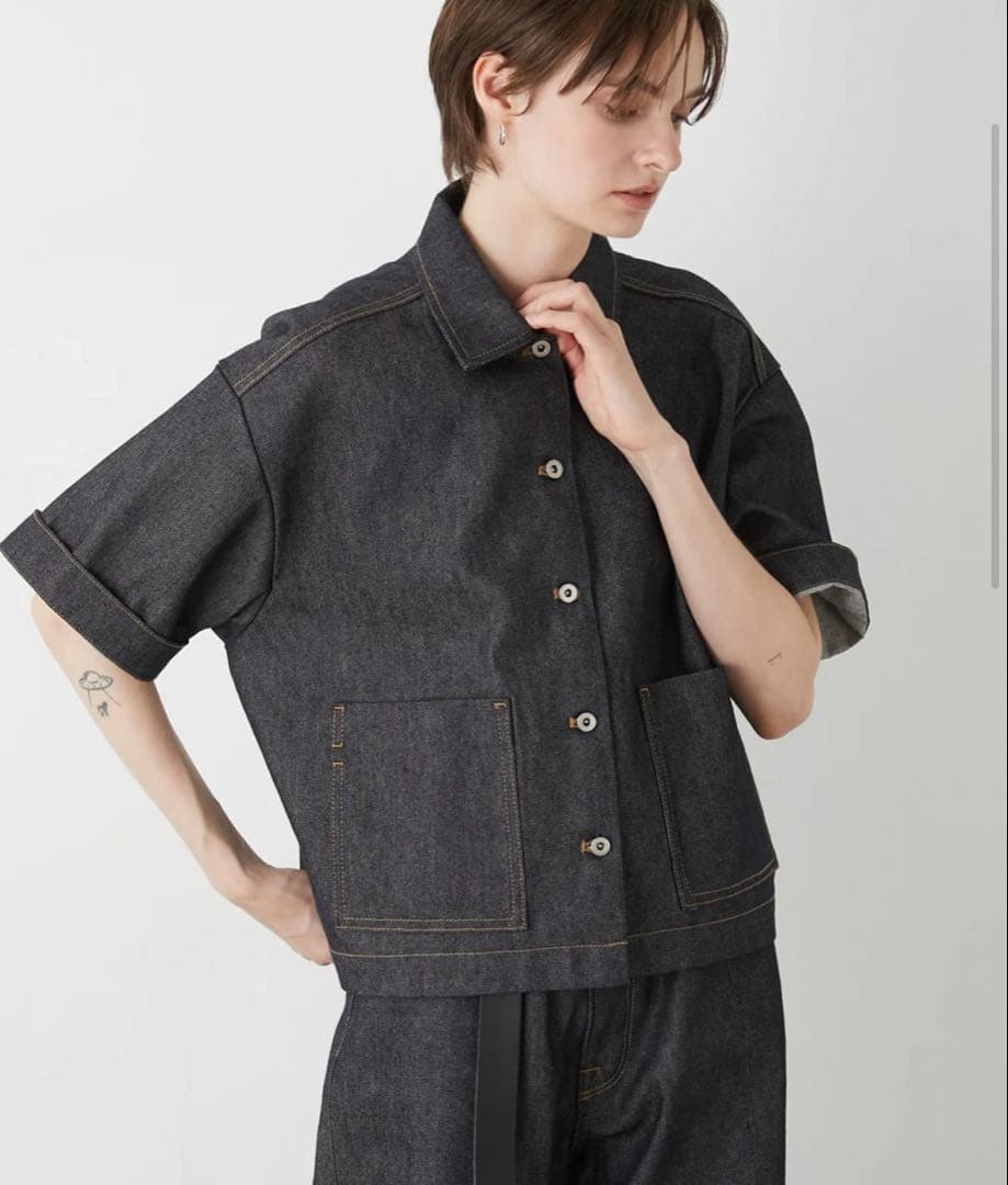 新品未使用【lapeaudegem】デニムカバーオール