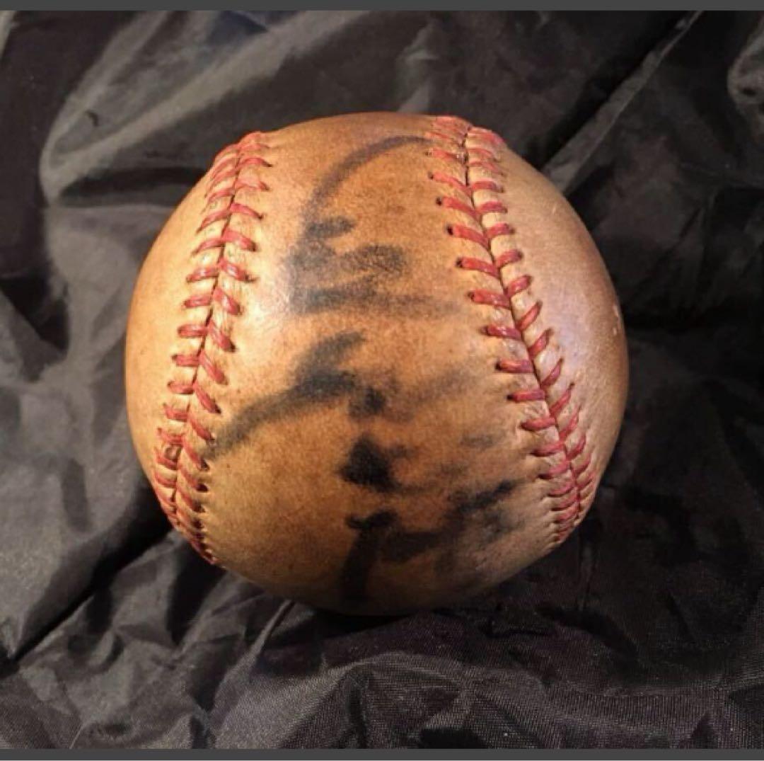 湯布院アンティーク V9プロ野球 長嶋茂雄×土井正三Wネームサインボール読売巨人