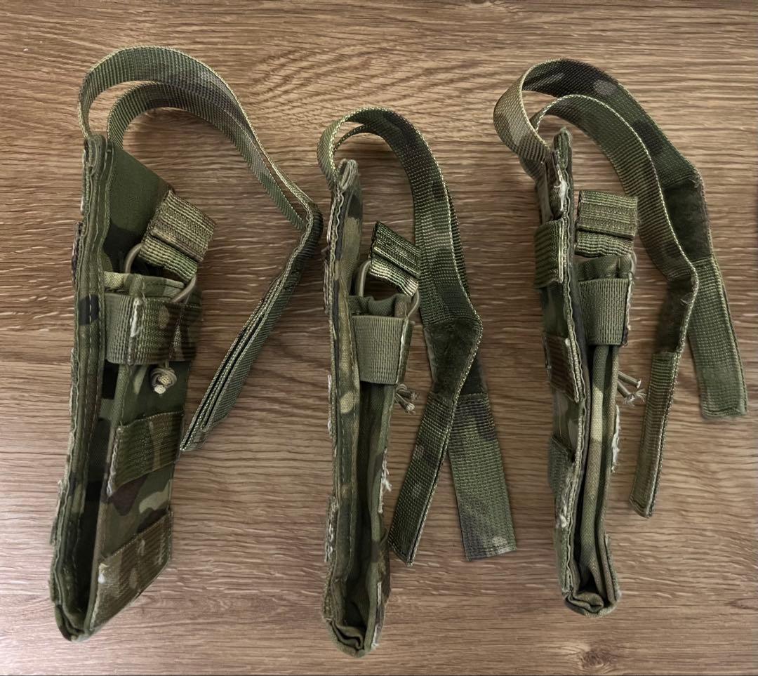 実物払下品 イギリス軍 現行 Virtus 5.56mm マグポーチ3 本セット
