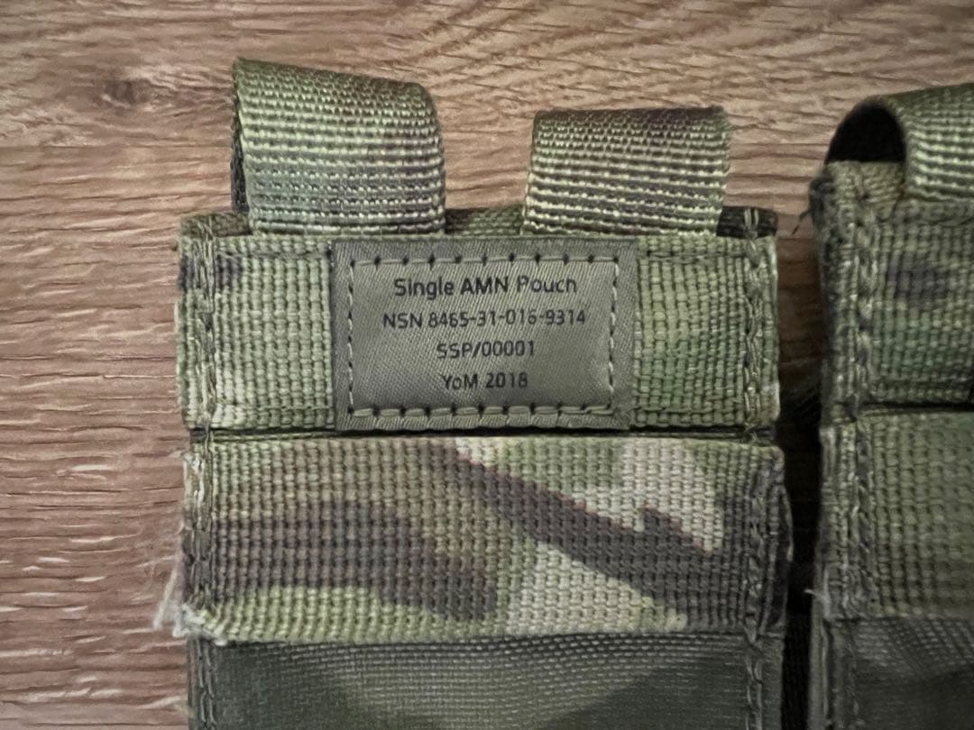 実物払下品 イギリス軍 現行 Virtus 5.56mm マグポーチ3 本セット