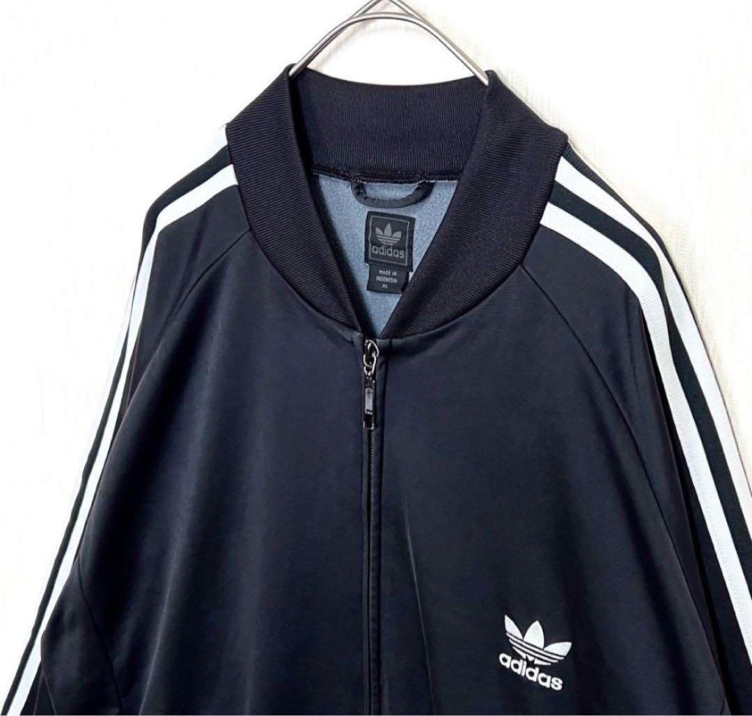【ビッグサイズ4XO‼️】adidas SSTトラックジャケット黒 小松菜奈 古着