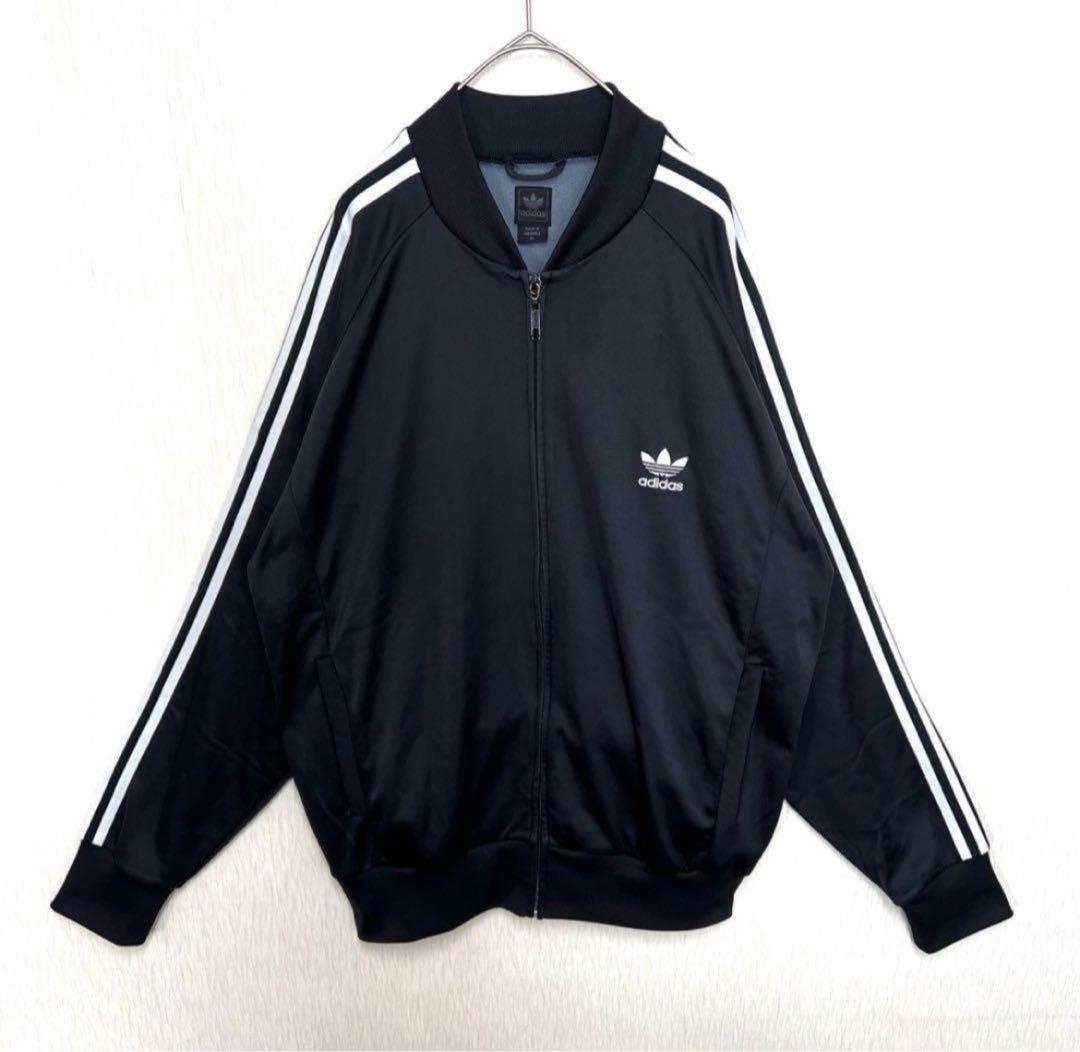 【ビッグサイズ4XO‼️】adidas SSTトラックジャケット黒 小松菜奈 古着