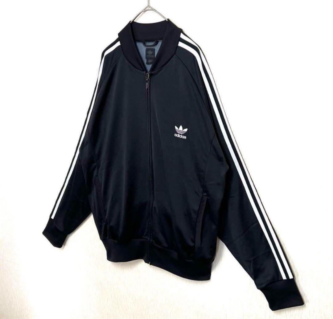 【ビッグサイズ4XO‼️】adidas SSTトラックジャケット黒 小松菜奈 古着