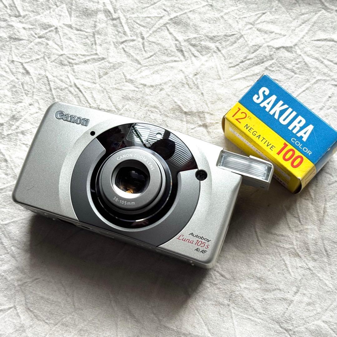 ⌘完動品！ 電池付、作例あり！ Canon Autoboy Luna 105S⌘