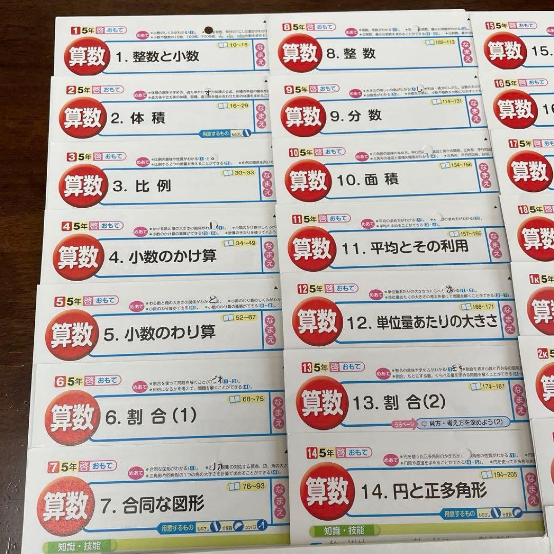 【最新版】小学5年　算数　カラーテスト　令和6年度　１年分